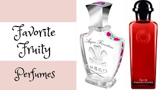 FAVOURITE FRUITY PERFUMES  FRAGRANCE COLLECTION 2020 [upl. by Dearr]