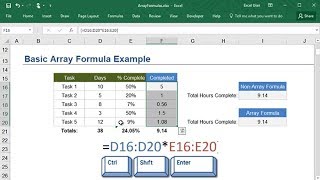 How to Create Array Formulas in Excel [upl. by Saimon]