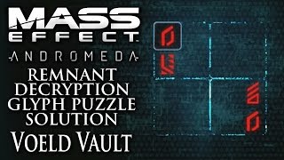 Mass Effect Andromeda  Remnant Decryption Glyph Puzzle Solution  Voeld Vault [upl. by Terrence982]