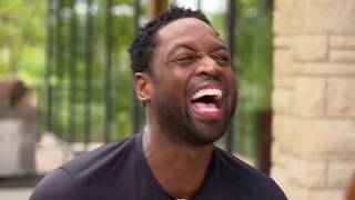 LeBron James crashes Dwyane Wades interview  ESPN [upl. by Uella]