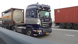 trucks trucks trucks Rotterdam Waalhaven 27 march 2014 part 2 [upl. by Bozuwa575]