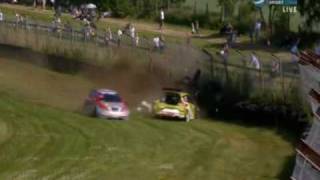 Massive Crash STCC Falkenberg 2010 Dahlgren amp Eriksson [upl. by Harmaning]