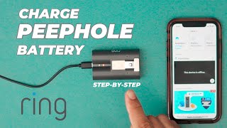 How to charge Ring Peephole battery [upl. by Milak286]