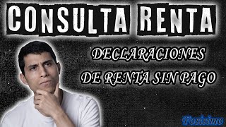 Declaraciones de renta sin pago Consulta renta YO TE LO EXPLICO [upl. by Mcintyre765]