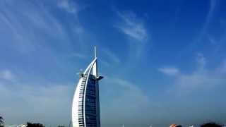 Helicopter landing on Burj Al Arab Helipad [upl. by Kcirrej]