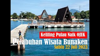 Terbaru  SUASANA PELABUHAN WISATA BUNAKEN Hotel amp Resort di Pantai Timur Pulau Bunaken [upl. by Edlun]