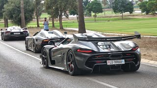 Koenigsegg Jesko Top Speed Accelerations amp Flames [upl. by Downey]