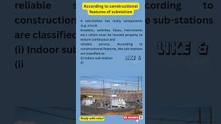 3According to construction feature of substation substation shorts like subscribe short share [upl. by Eulau]