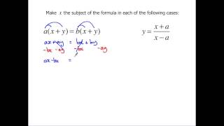 Level 2 Further Maths GCSE  Rearranging formulae [upl. by Ginnie782]