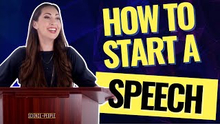 How to Start a Speech The Best and Worst Speech Openers [upl. by Eyatnod]