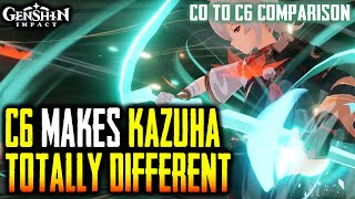 Kazuha C0  C6 Comparison [upl. by Nicola]