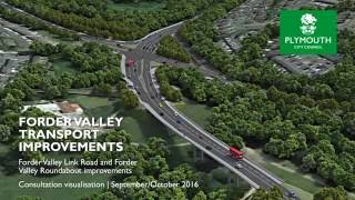 Proposed Forder Valley Link Road animation [upl. by Ielhsa]