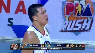 Michael Miranda IGNITES FOR NLEX vs San Miguel  PBA Season 49 Governors Cup [upl. by Marucci43]