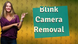 How to remove Blink camera from mount [upl. by Nonnaer342]