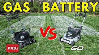 Gas vs Electric Lawn Mower Let’s settle this [upl. by Tubb547]