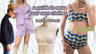 how to ACTUALLY start sewing your own clothes in 2022 beginner step by step guide [upl. by Rox980]