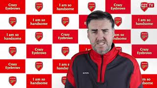 Mikel Arteta and Big Ange Postecoglou react to Arsenal beating Spurs [upl. by Aihsas527]