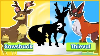 Pokemon Fusion  Sawsbuck  Thievul  pokemon infinite fusion challenge [upl. by Icrad]