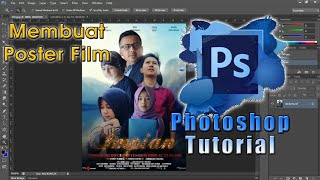 Cara membuat Poster Film  Photoshop Tutorial [upl. by Laney877]