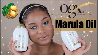 Ogx Marula Oil Shampoo amp Conditioner Review [upl. by Agnese]