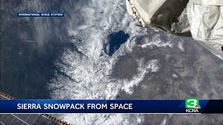 Heres a look at the California snowpack from space [upl. by Nodnas]