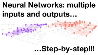 Neural Networks Pt 4 Multiple Inputs and Outputs [upl. by Yuille]