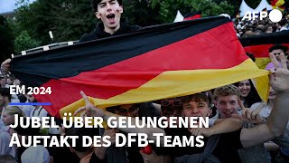 Sommermärchen reloaded Deutsche Fans feiern EMAuftaktsieg  AFP [upl. by Ilohcin]