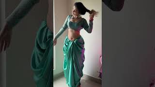 Saree draping in dhoti style🔥❤️😍✅ trending saree fashion fliplkart womensclothing love [upl. by Dnomhcir]