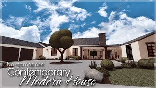 BLOXBURG  Contemporary Modern House  NoGamepass  Speedbuild 12 [upl. by Leasia]