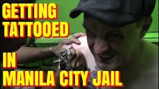 American Gets A Tattoo Inside Manila City Jail [upl. by Fidel]