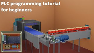 PLC Programming Tutorials for Beginners  Ladder logic for pusher [upl. by Arihas]