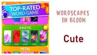 Wordscapes In Bloom Cute Answers [upl. by Strang]