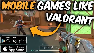 TOP 3 MOBILE GAMES LIKE VALORANT [upl. by Aneema522]