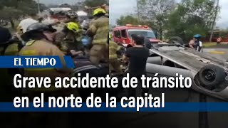 Video Accidente de bus en la vía BogotáVilleta  El Tiempo [upl. by Clementis552]