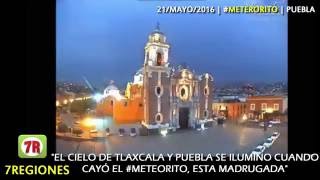 Cae Meteorito en Puebla y Se ilumina el cielo ¡MOMENTO EXACTO [upl. by Kappenne]