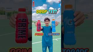 Prime VS Gatorade Cold Drink 🍷 Drop Test 😳 youtubeshorts [upl. by Alled169]