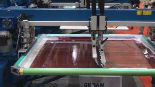 Automatic Screen Printing MampR Presses In Action [upl. by Ammej]