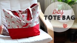 DIY Tote Bag  Beginners Sewing Tutorial [upl. by Teplitz]