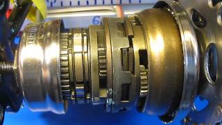 Shimano Inter 7 SG7C21 shifting Internal Assembly Nabenschaltung 7 Gang schalten [upl. by Bascio]