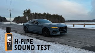 Steeda H Pipe Sound Test on the 2024 Mustang GT active exhaust broke [upl. by Cherie253]