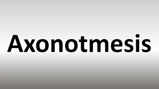 How to Pronounce Axonotmesis [upl. by Anita]