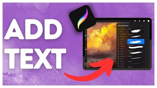 How to add text in Procreate [upl. by Aletta]