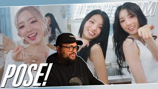 LIGHTSUM POSE MV REACTION  I NEED SANGAH JUHYEON amp CHOWON TO RELAX😍 [upl. by Catton15]