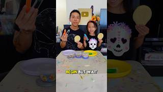 Sugar Skull Cookie Art Challenge Who Will Win shorts artchallenges [upl. by Leumhs]