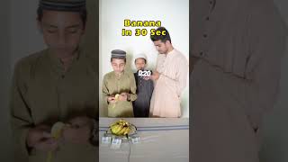 Eat Banana In 30 Sec P2 shorts funny eating [upl. by Narak]