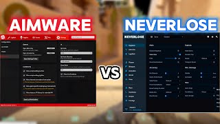 AimWare VS Neverlose  CS2 Cheat [upl. by Yorled]