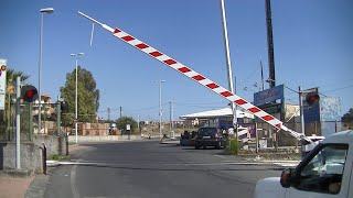 Spoorwegovergang Catania I  Railroad crossing  Passaggio a livello [upl. by Hanschen]