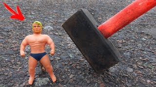 EXPERIMENT HAMMER VS Stretch Armstrong [upl. by Akeemahs563]