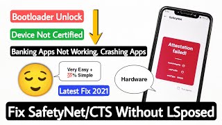 Android SafetyNet ByPass  CTS Profile False Fix  NO Xposed  Latest Method  Fix 2021  Root Only [upl. by Eniretak859]