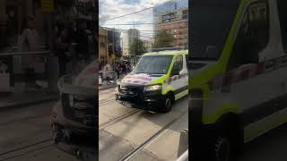 Ambulance Victoria responding to medical emergency CBD [upl. by Girardo256]